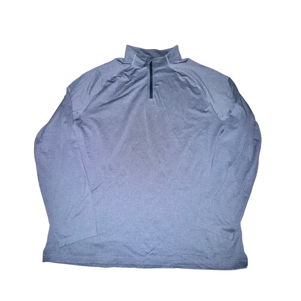 Rhone Session 1/4 Zip Pullover Men's Size XXL Heather Light Blue UPF 50+ L/S